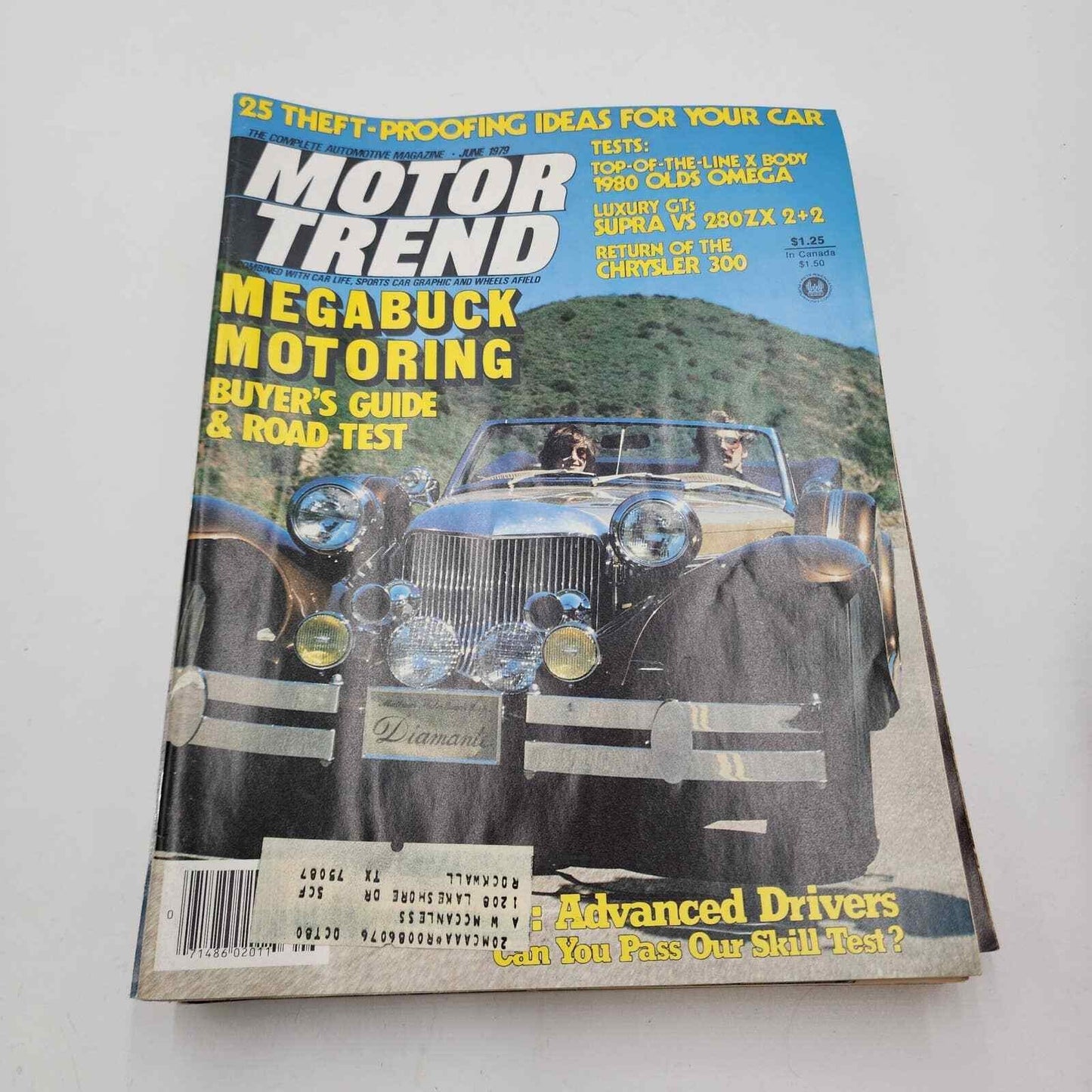 Vintage 1979 Motor Trend Magazine January - December