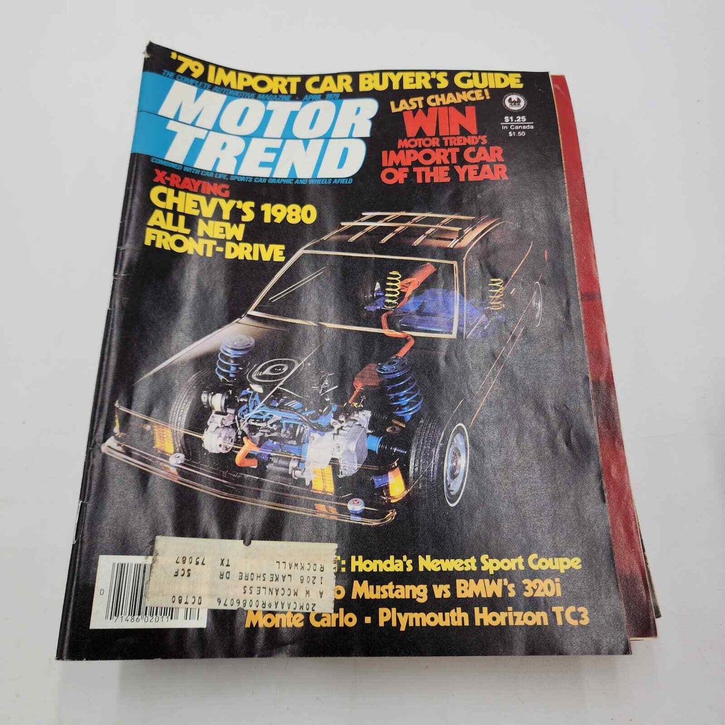 Vintage 1979 Motor Trend Magazine January - December