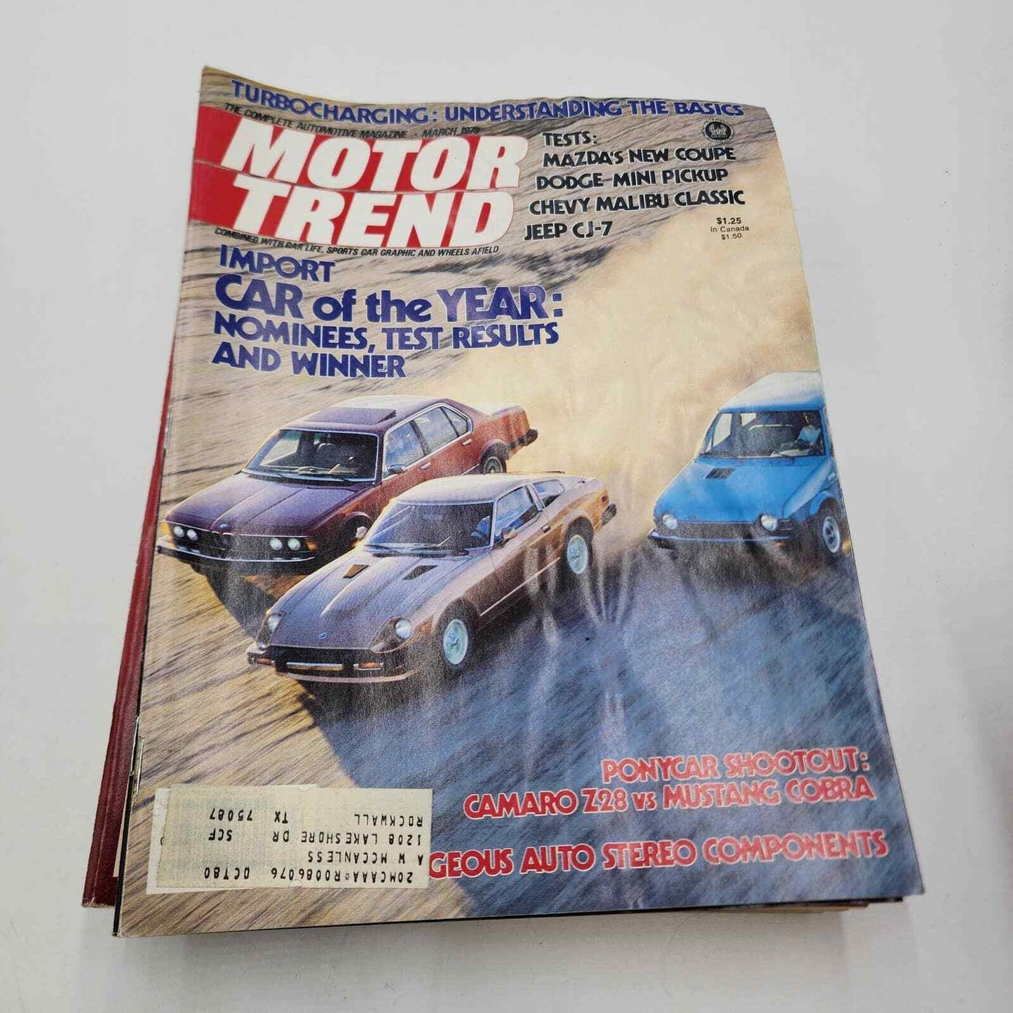 Vintage 1979 Motor Trend Magazine January - December
