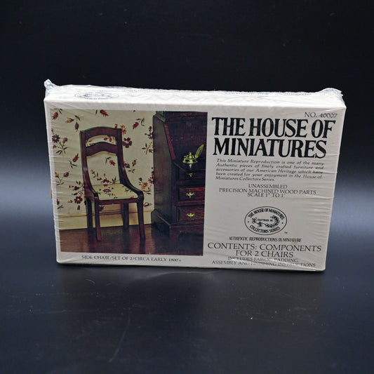 The House Of Miniatures No.40007 Kit For 2 Side Chairs