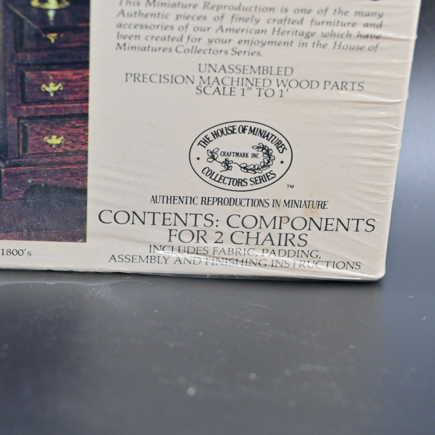 The House Of Miniatures No.40007 Kit For 2 Side Chairs