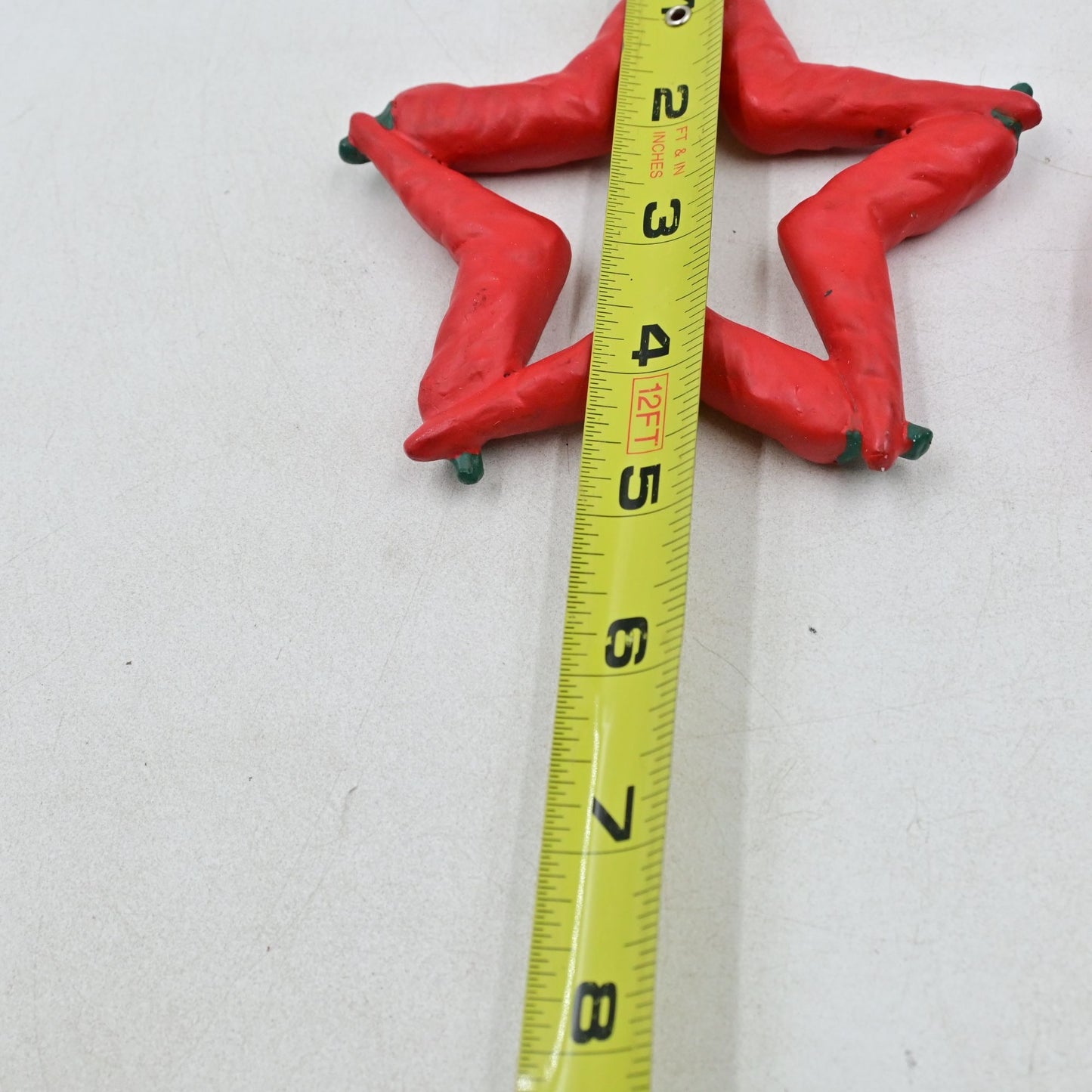 Red Hot Chilli Pepper Star & Wrapped In Lights Ornament Bundle Of 2