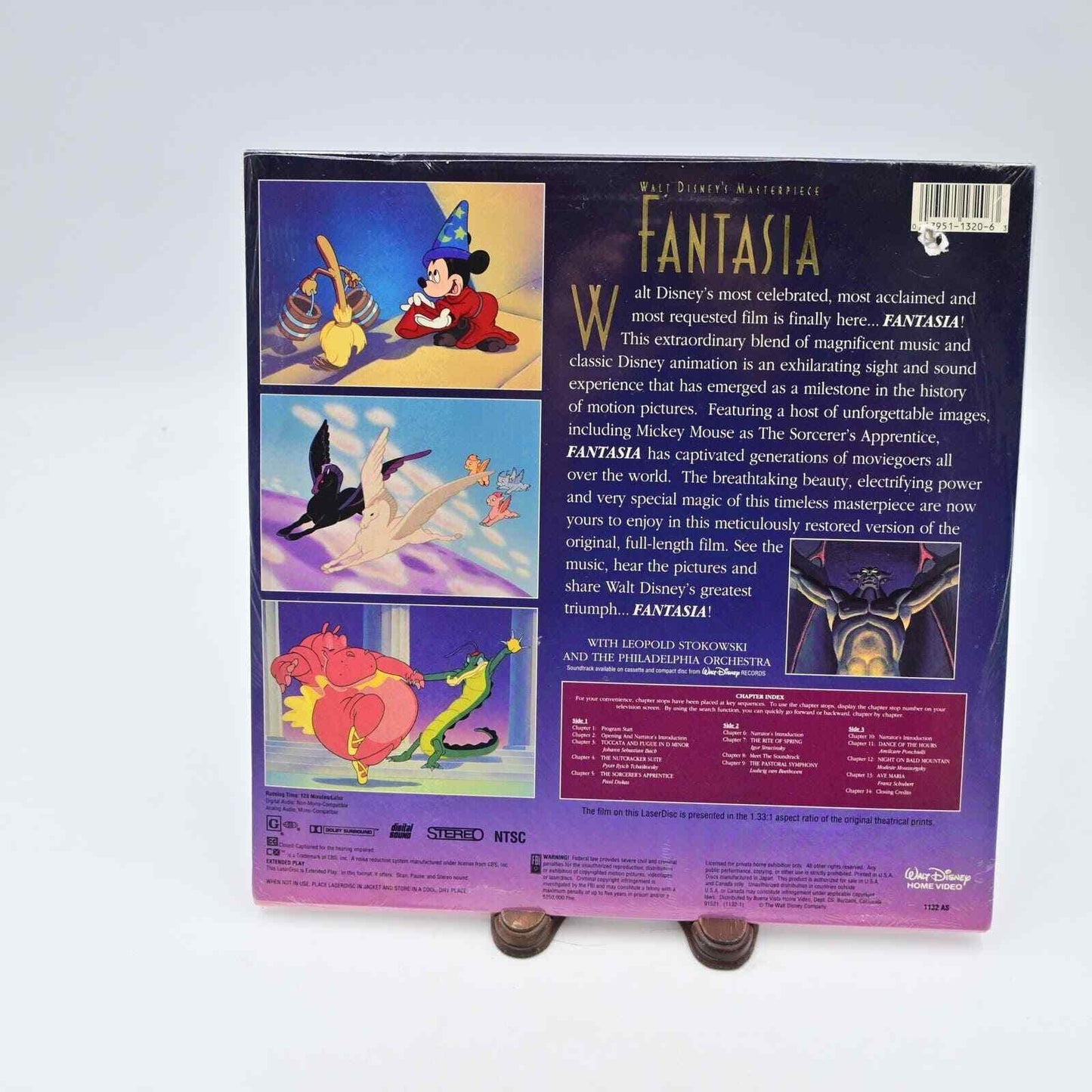 Disney Walt Disney's Masterpiece Fantasia Stereo Laserdisc