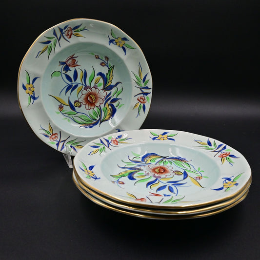 Adams &amp; Sons England Calyx Ware Salad Plate Set Of 4