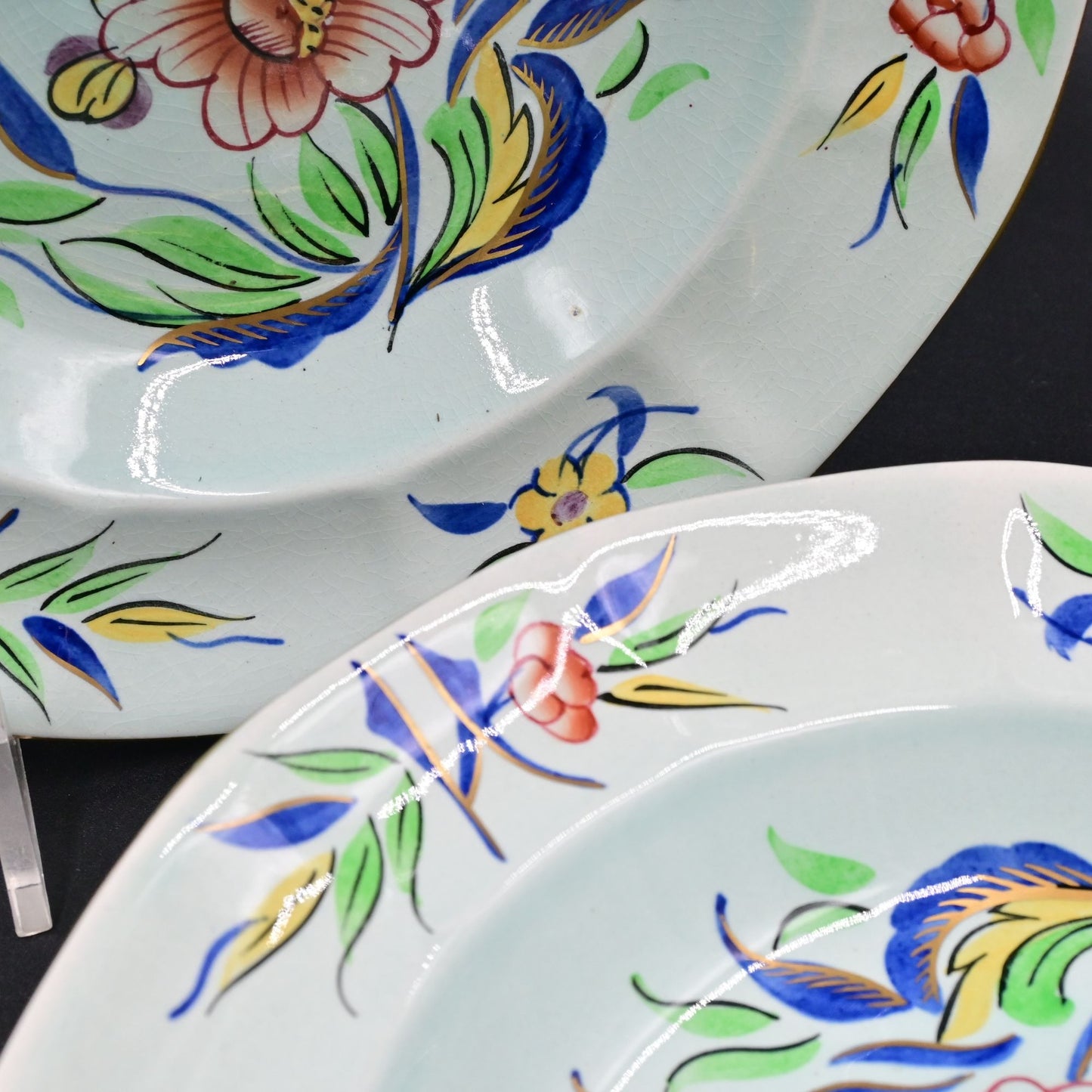 Adams &amp; Sons England Calyx Ware Salad Plate Set Of 4