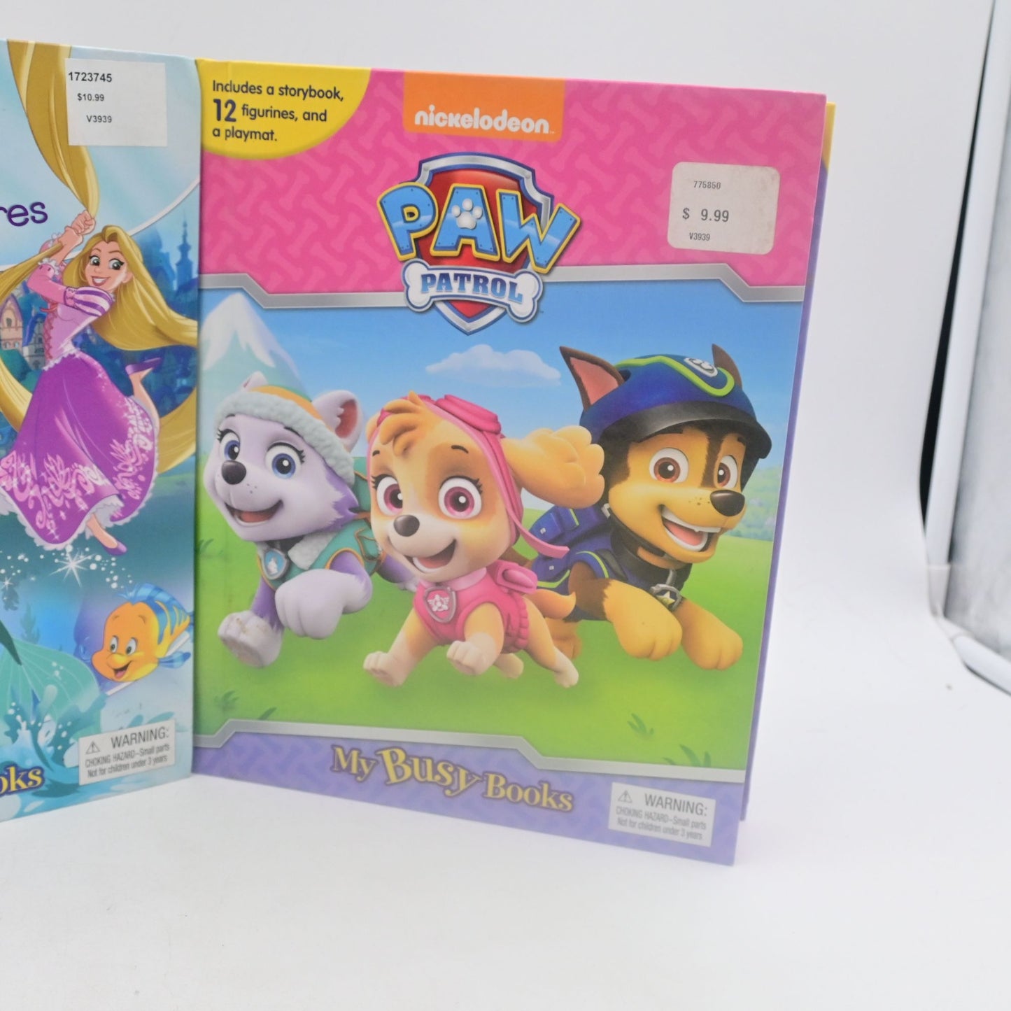 My Busy Book Paw Patrol & Disney Princess Book Bundle W/ Figures & Mat