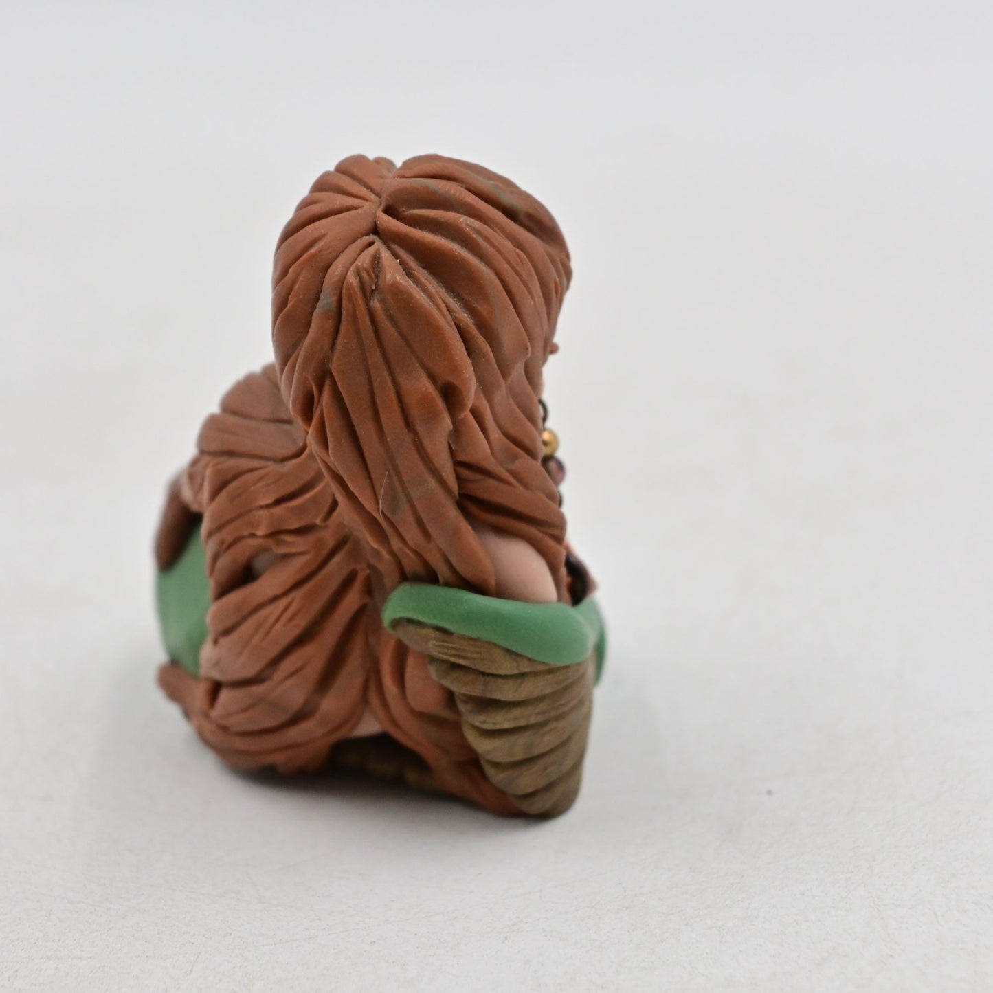 Clay Mermaid Vintage Miniature 2" Figure Signed