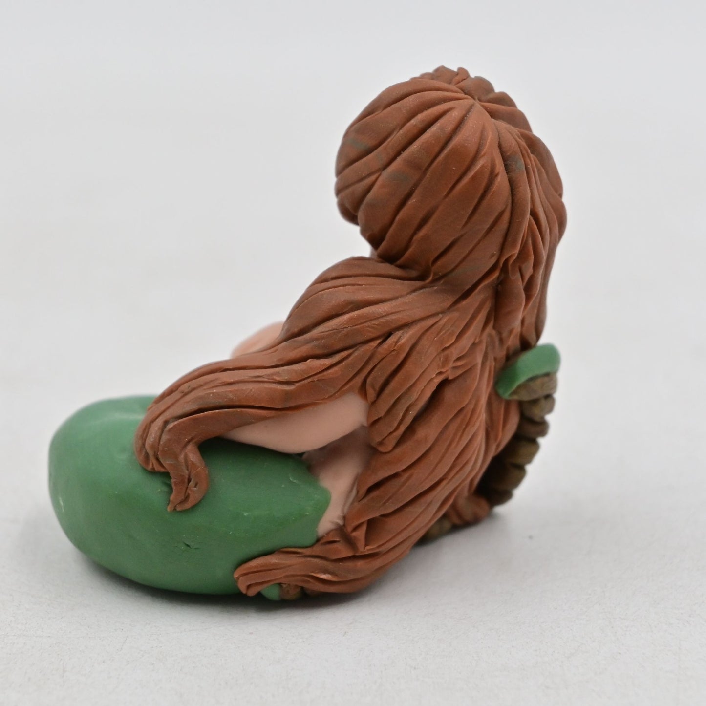 Clay Mermaid Vintage Miniature 2" Figure Signed