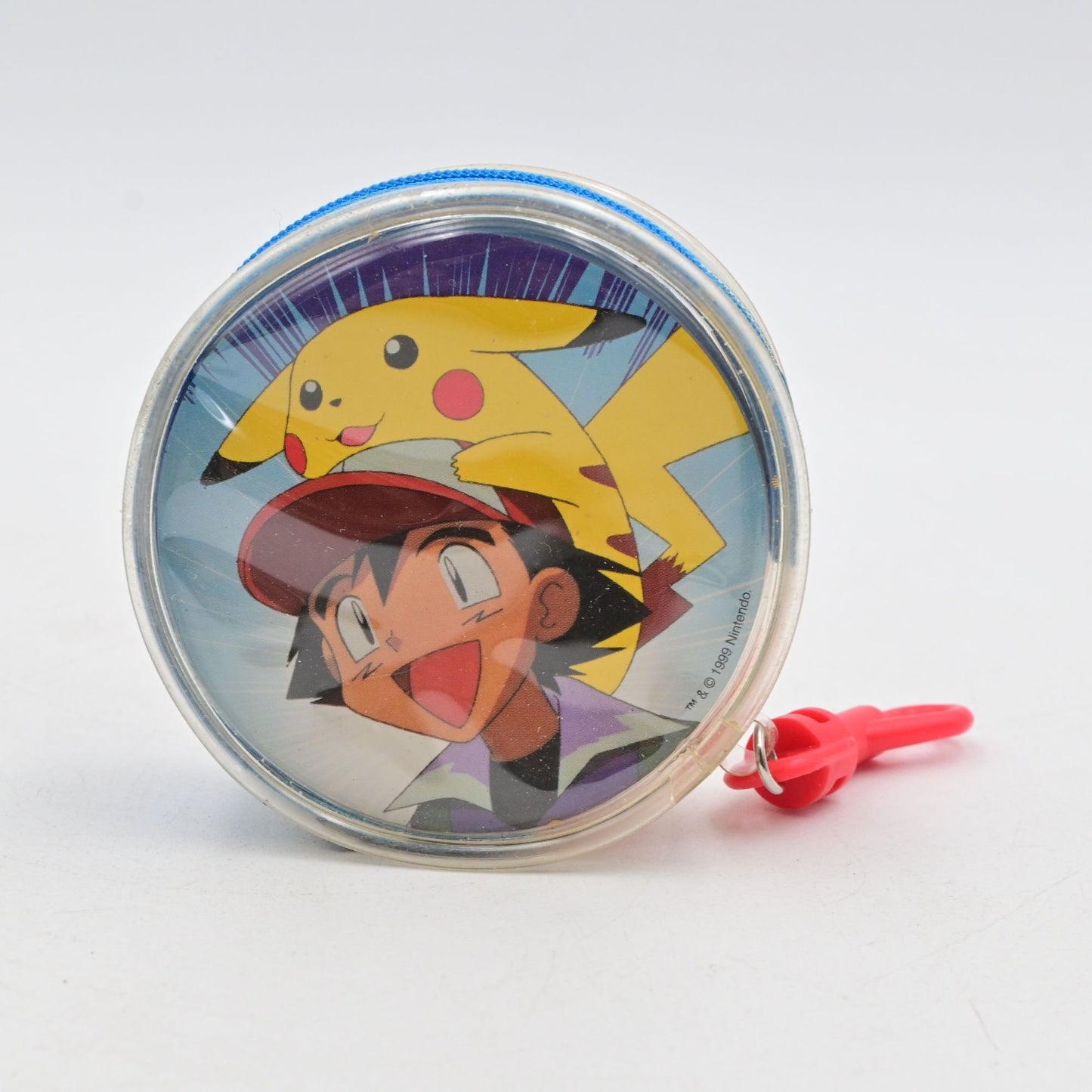 Pokemon 1999 Round Rummy Playing Cards Zipper Travel Pouch Keychain
