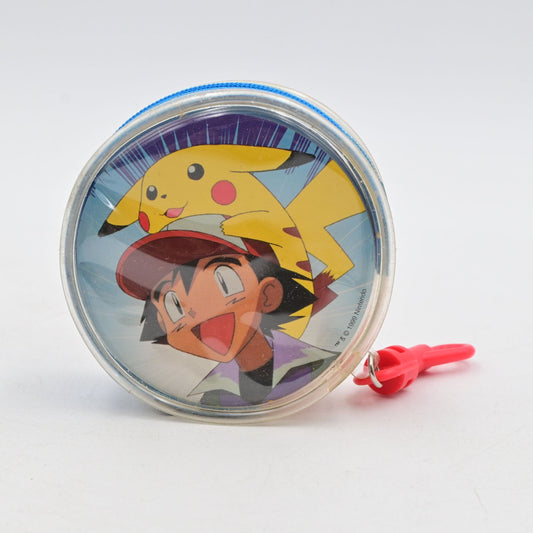 Pokemon 1999 Round Rummy Playing Cards Zipper Travel Pouch Keychain