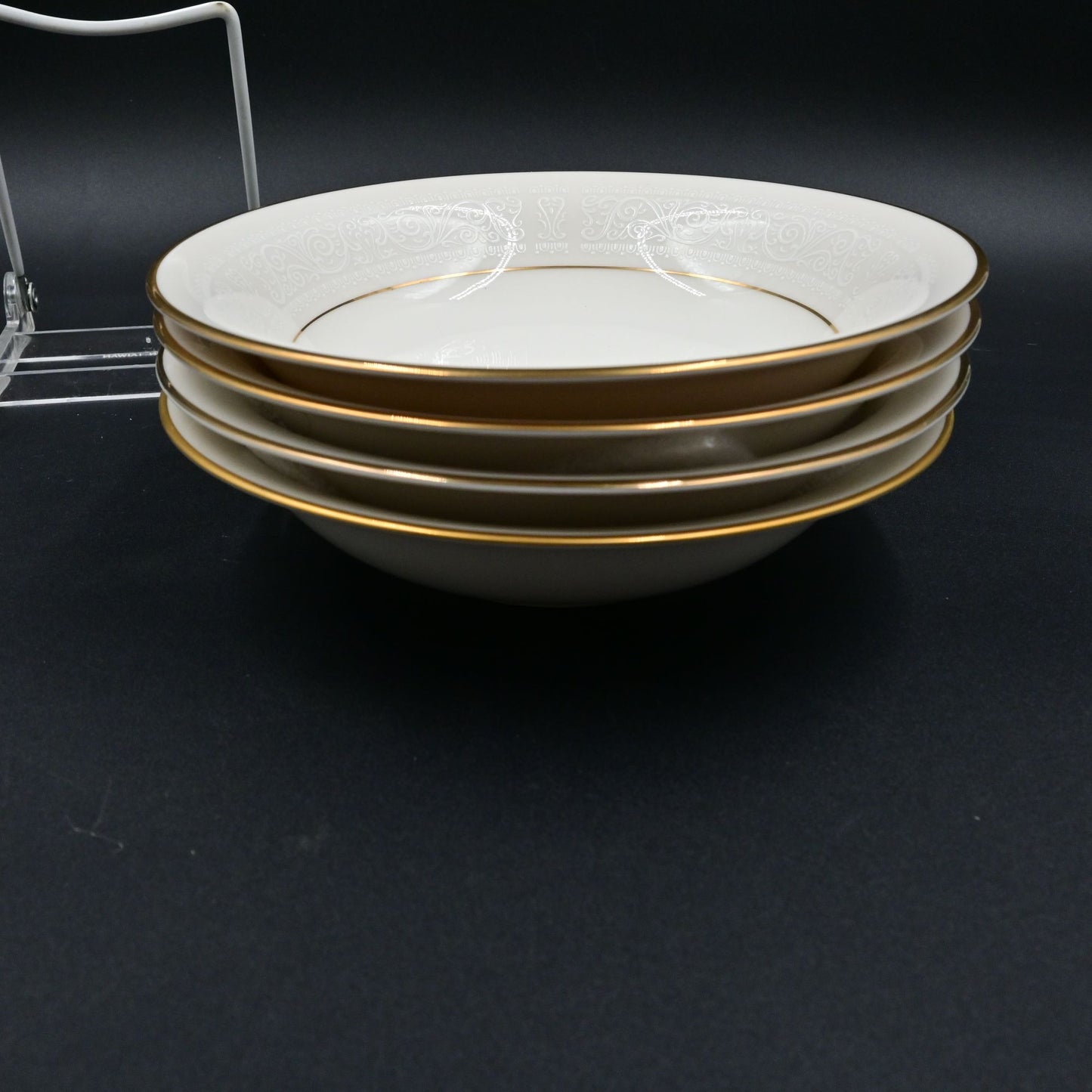 Noritake 7562 Tulane Coupe Soup Bowls 7 1/2" Set Of 4