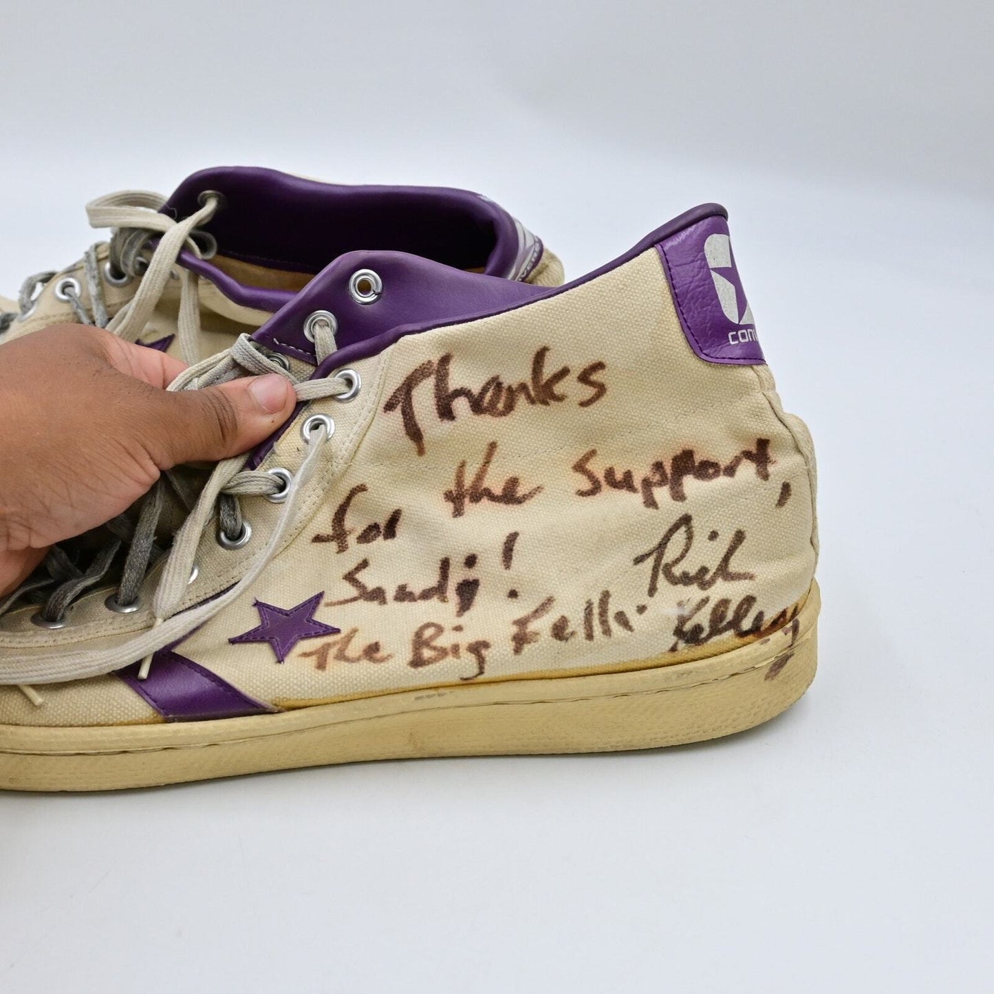 NBA Phoenix Suns Rich Kelley Autographed Converse Sneakers & Sweatshirt