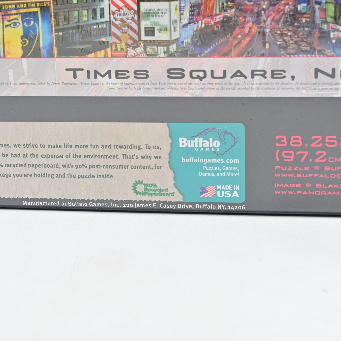 New York City Times Square Buffalo Games 750 Piece Puzzle New Sealed