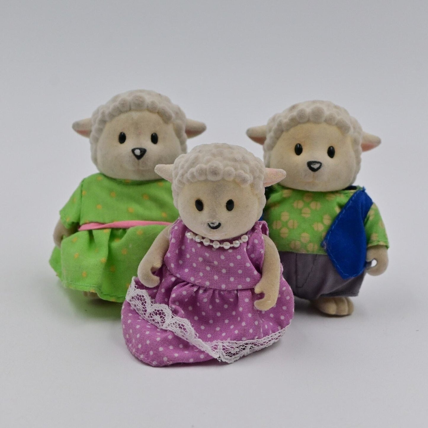 Lil' Woodzeez Sheep Family Of 3 Doll House Figures