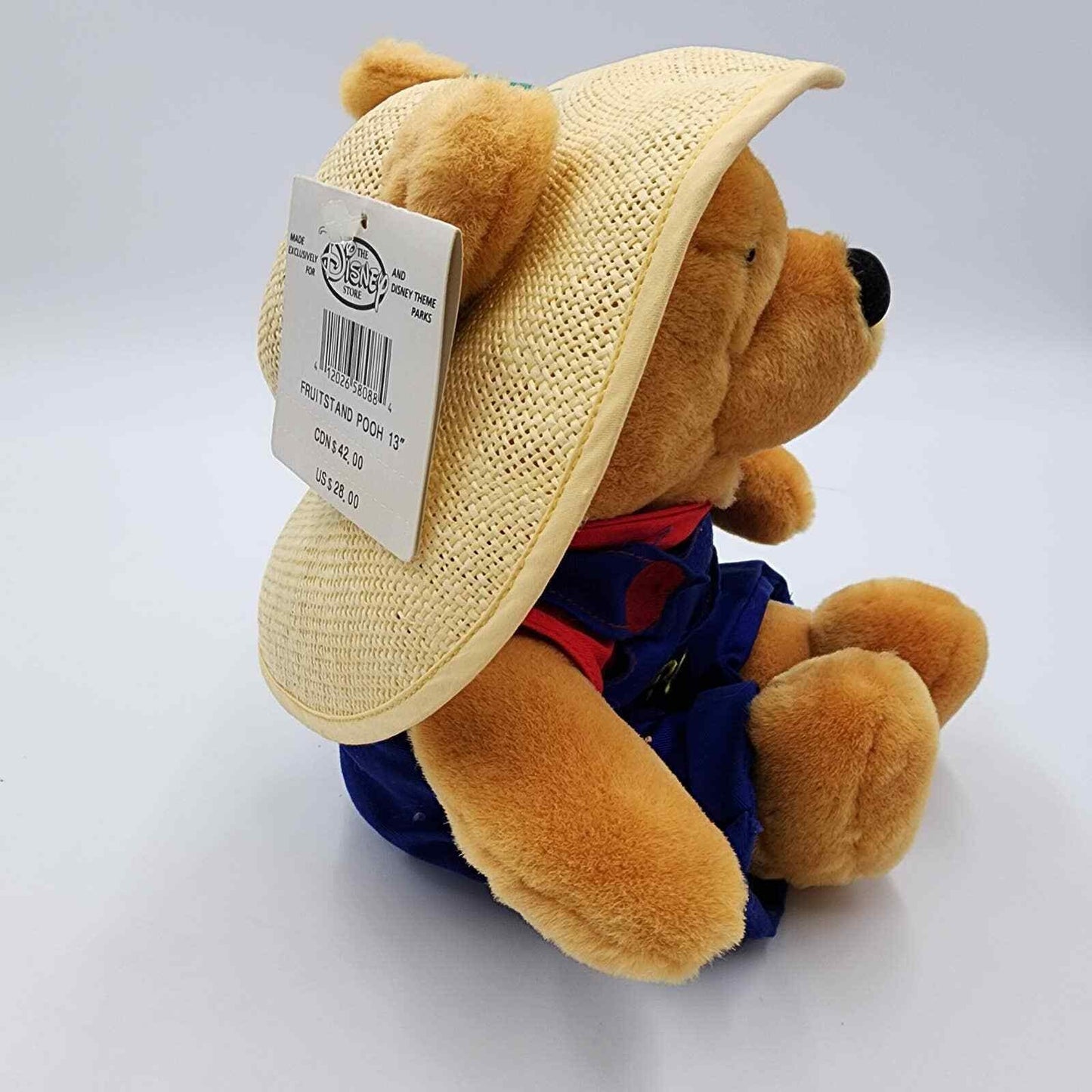 Disney Winnie The Pooh Fruit Stand Pooh 13" Plush NWT