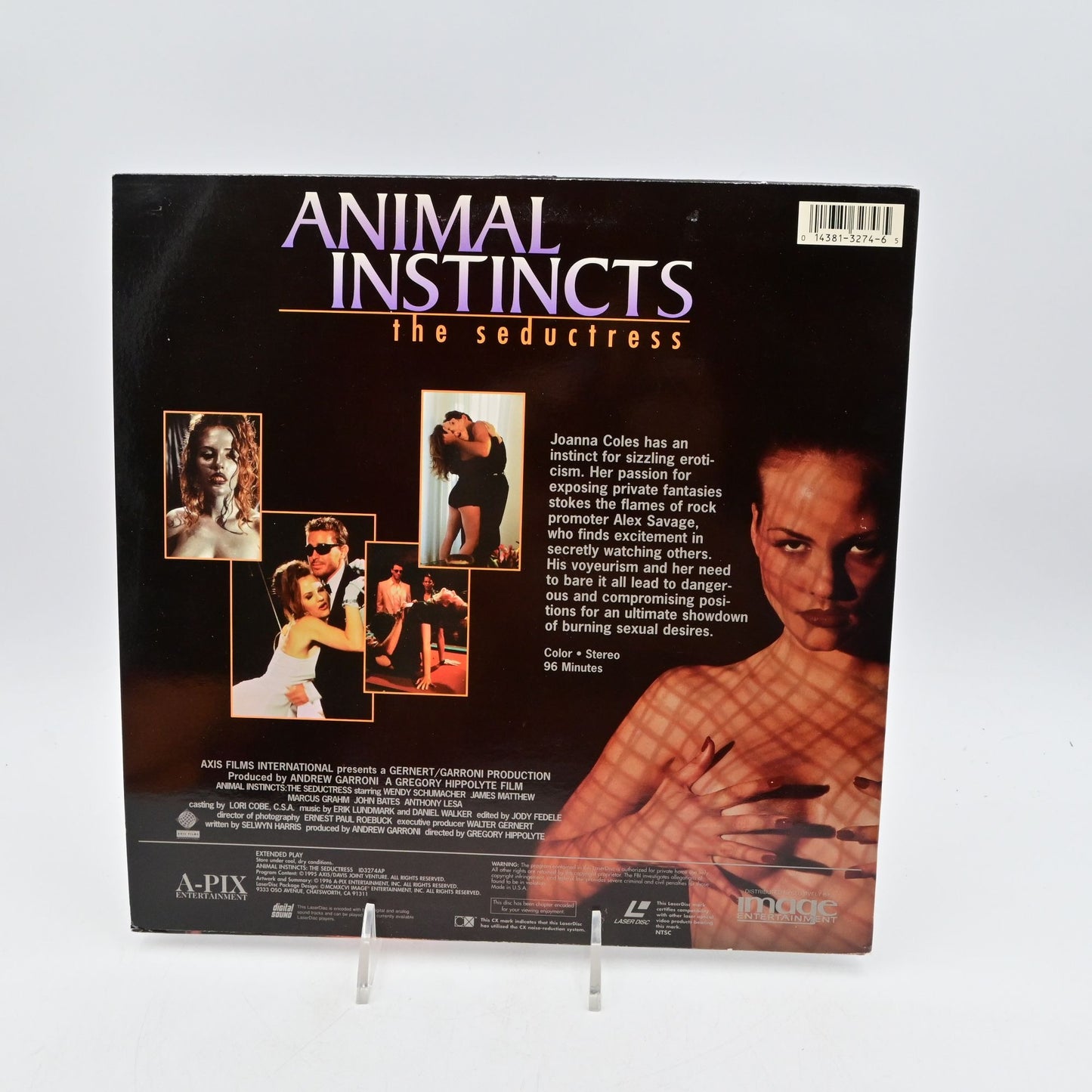 Vintage 1994 Animal Instincts The Seductress Laserdisc