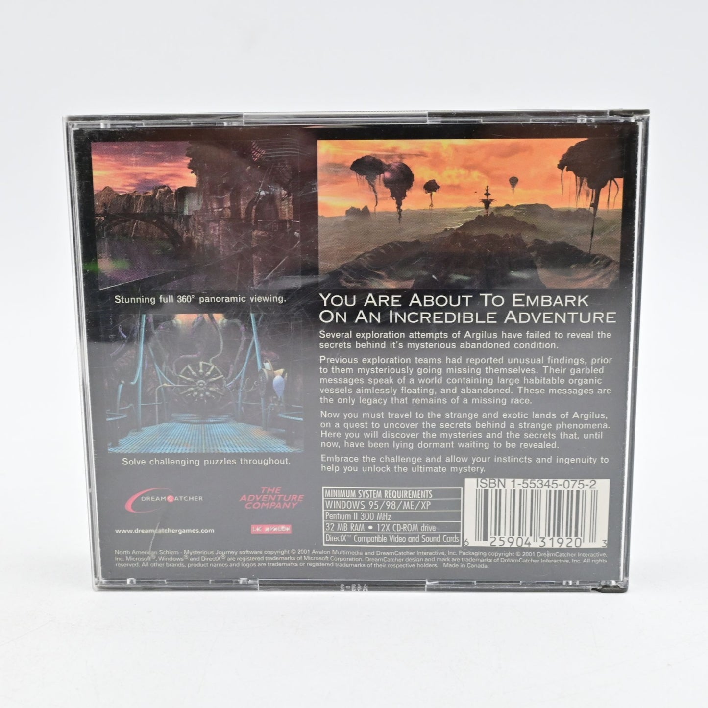 Schizm Mysterious Journey PC CD-ROM Game 5 Discs Windows 95-XP Complete