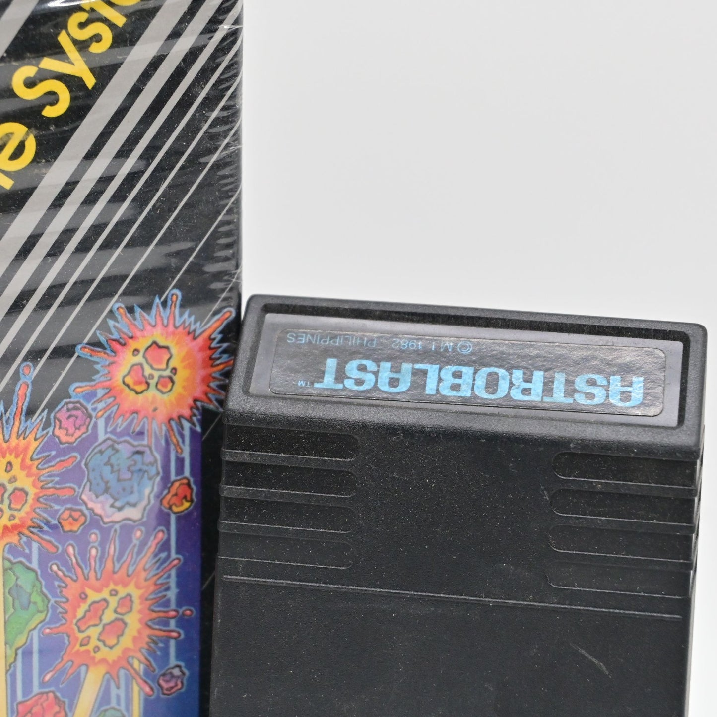 Astroblast Video Game Cartridge For Atari With Box