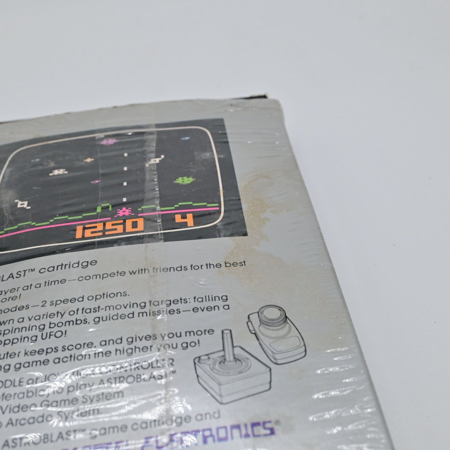 Astroblast Video Game Cartridge For Atari With Box