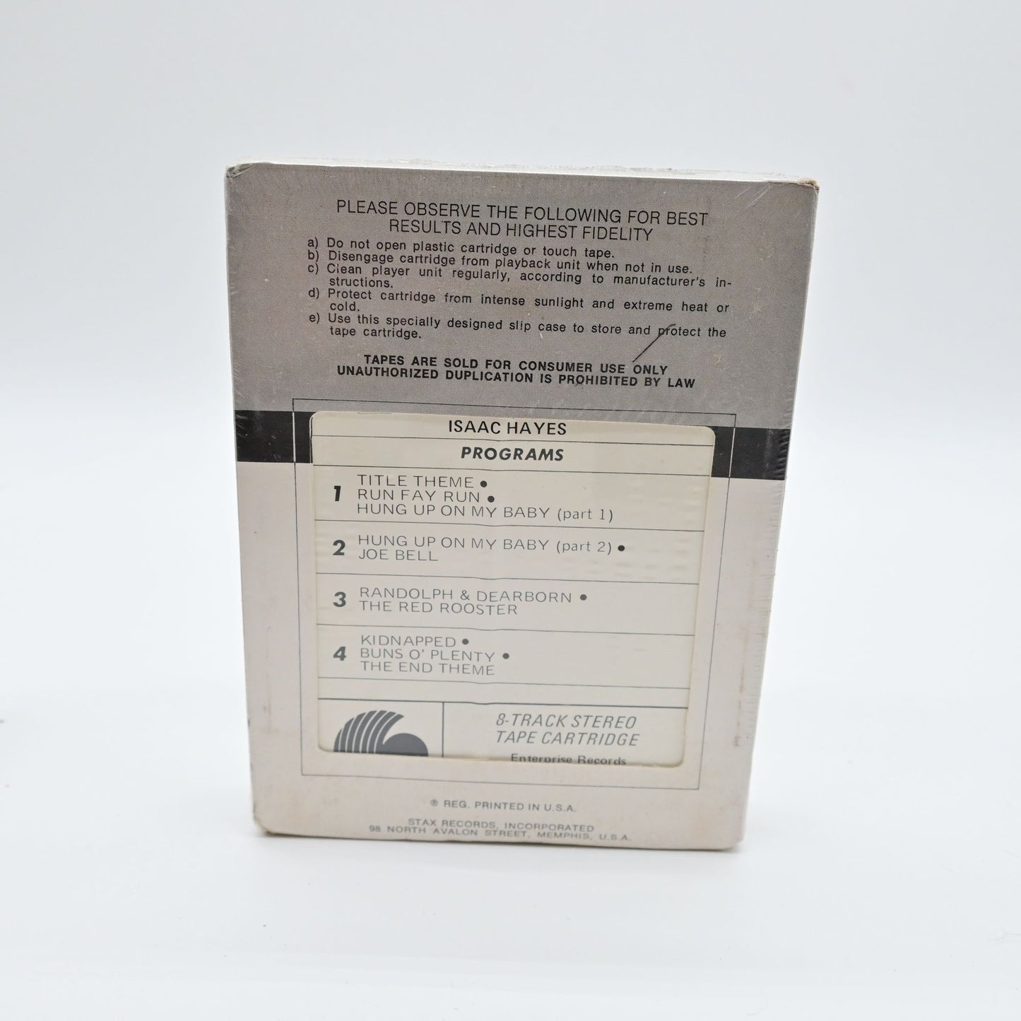 Isaac Hayes Tough Guys 8 Track Tape Cartridge Sealed NOS