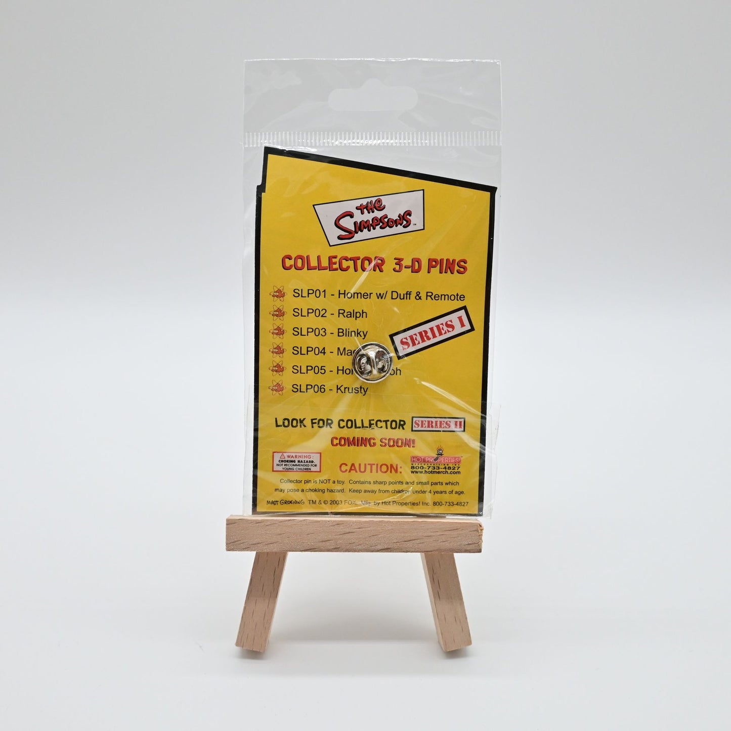 The Simpsons Collector 3-D Pin Bart Simpson Series 1