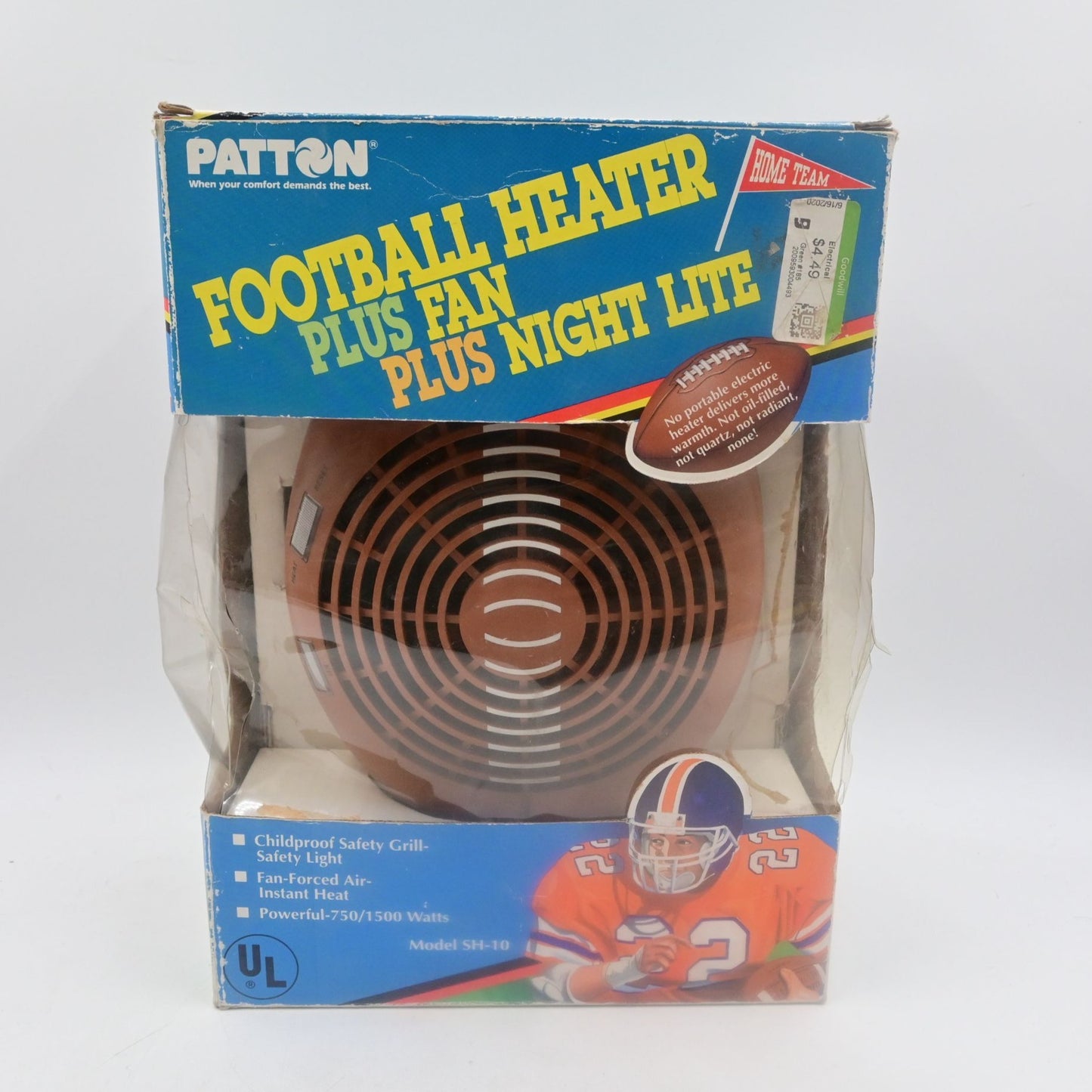 Patton Football Heater Fan & Night Lite Model SH-10