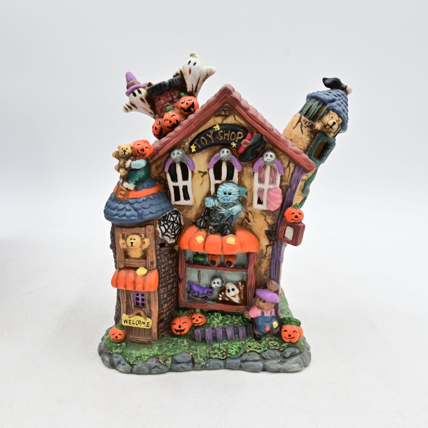 Spooky Hollow Toy Shop Halloween Village House - Vintage 2000