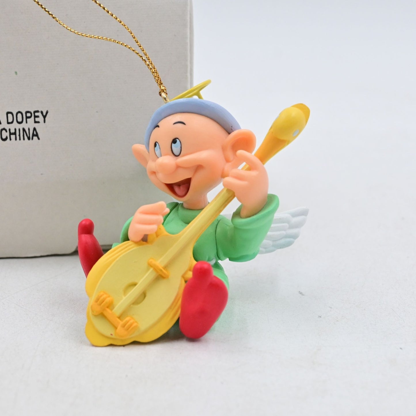Grolier Disney Dopey Angel Snow White Christmas Ornament Vintage