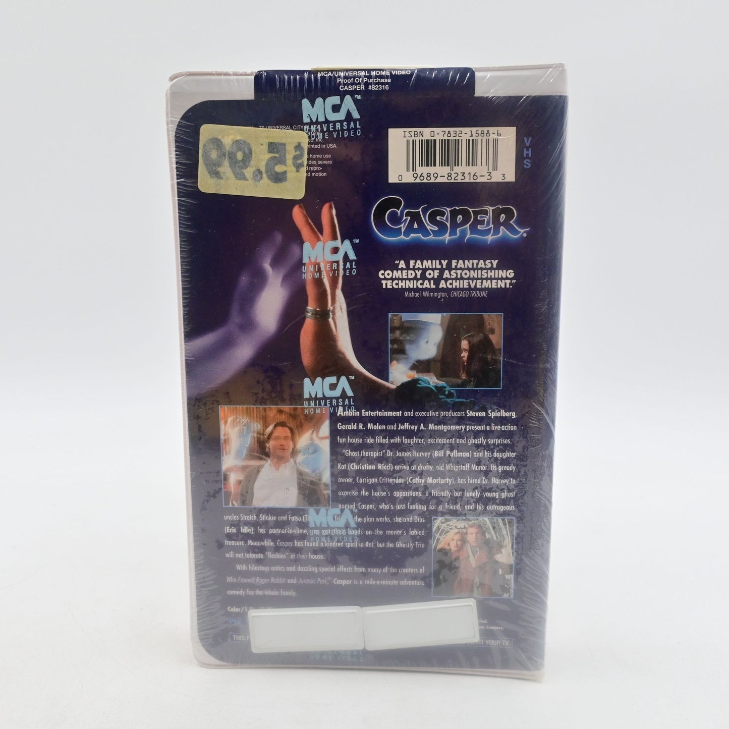 Casper The Friendly Ghost Clamshell VHS Sealed