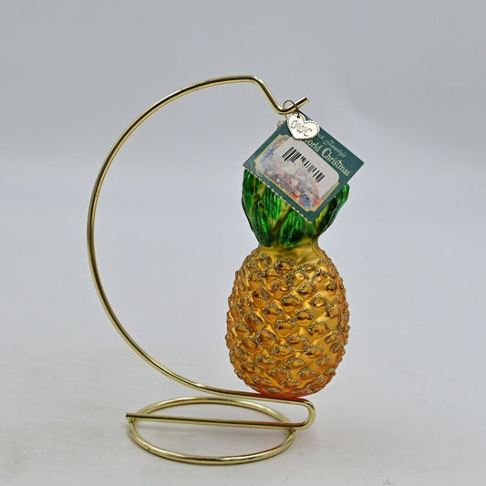 Vintage Old World Christmas Pineapple Christmas Ornament