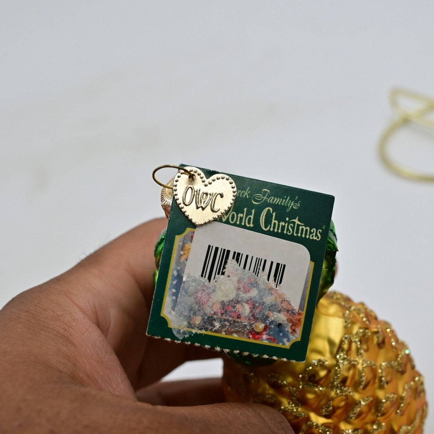 Vintage Old World Christmas Pineapple Christmas Ornament