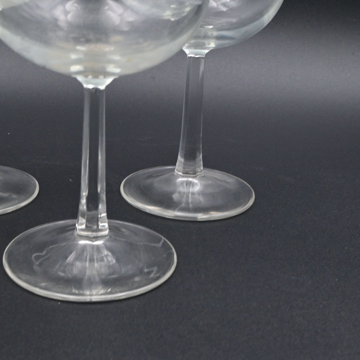 Vintage Luminarc Clear Glass Hurricane Glasses Set Of 4