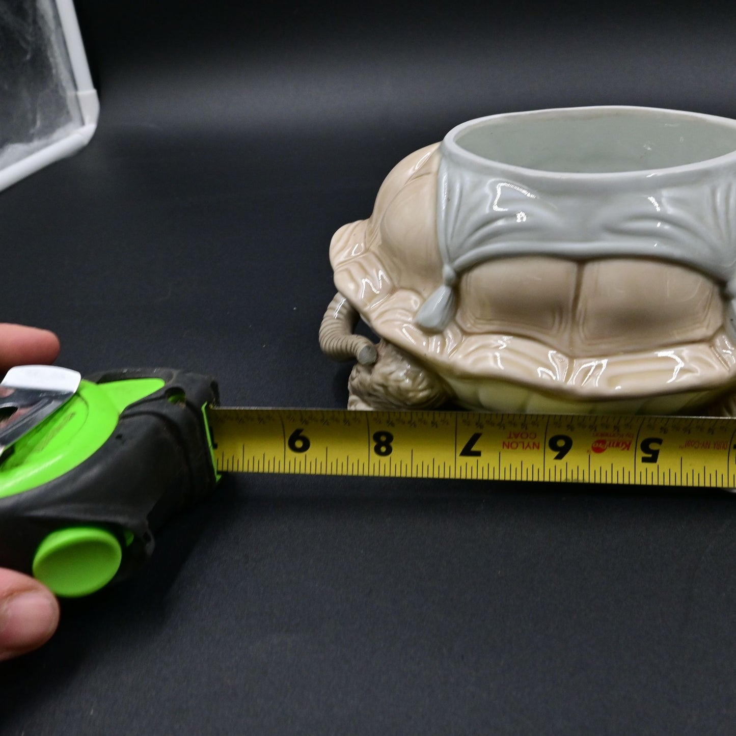 Porcelana de Cuernavaca Mexico Turtle Planter Figure