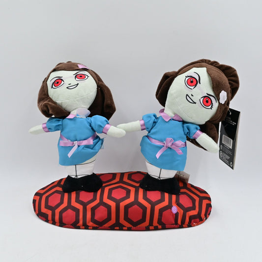 Gemmy The Shining Grady Twins Animated Plush Dolls Talking Moving Halloween NWT