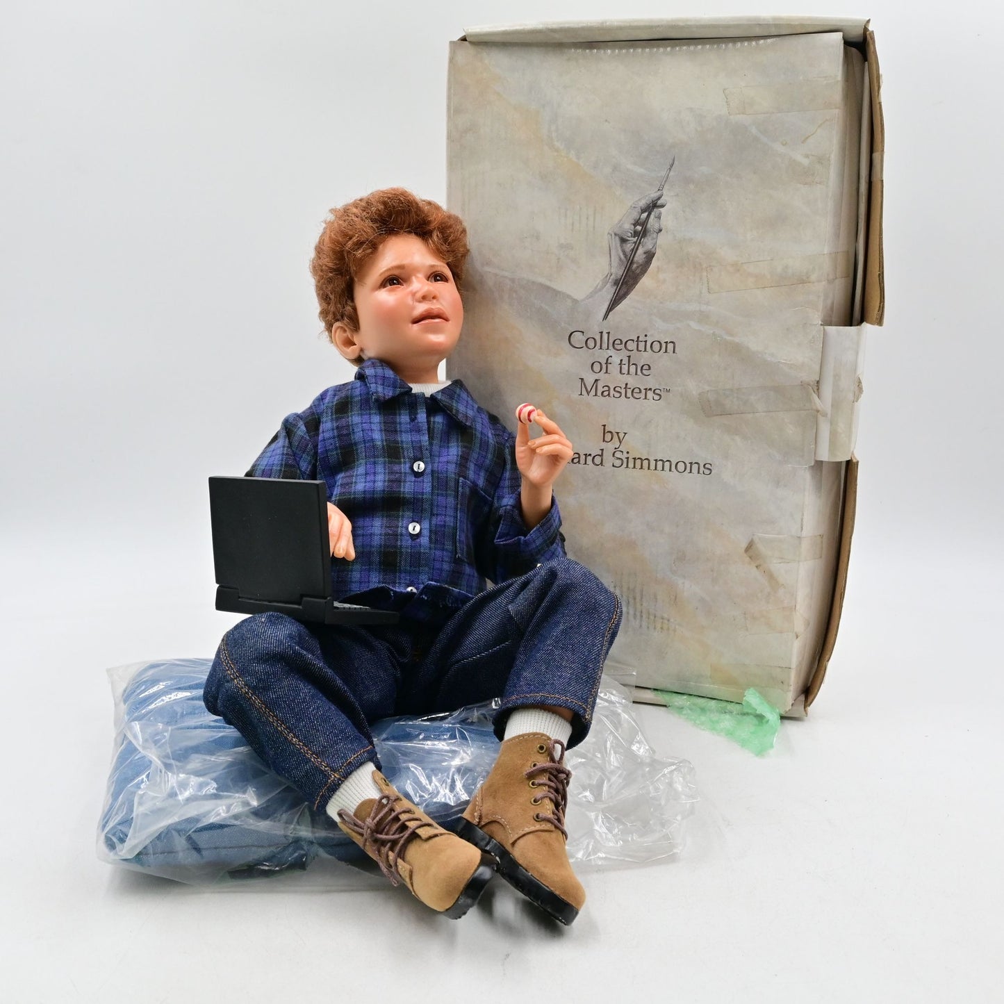 Richard Simmons Debbie's Webbies Jesse 14" Doll W/ Box And COA