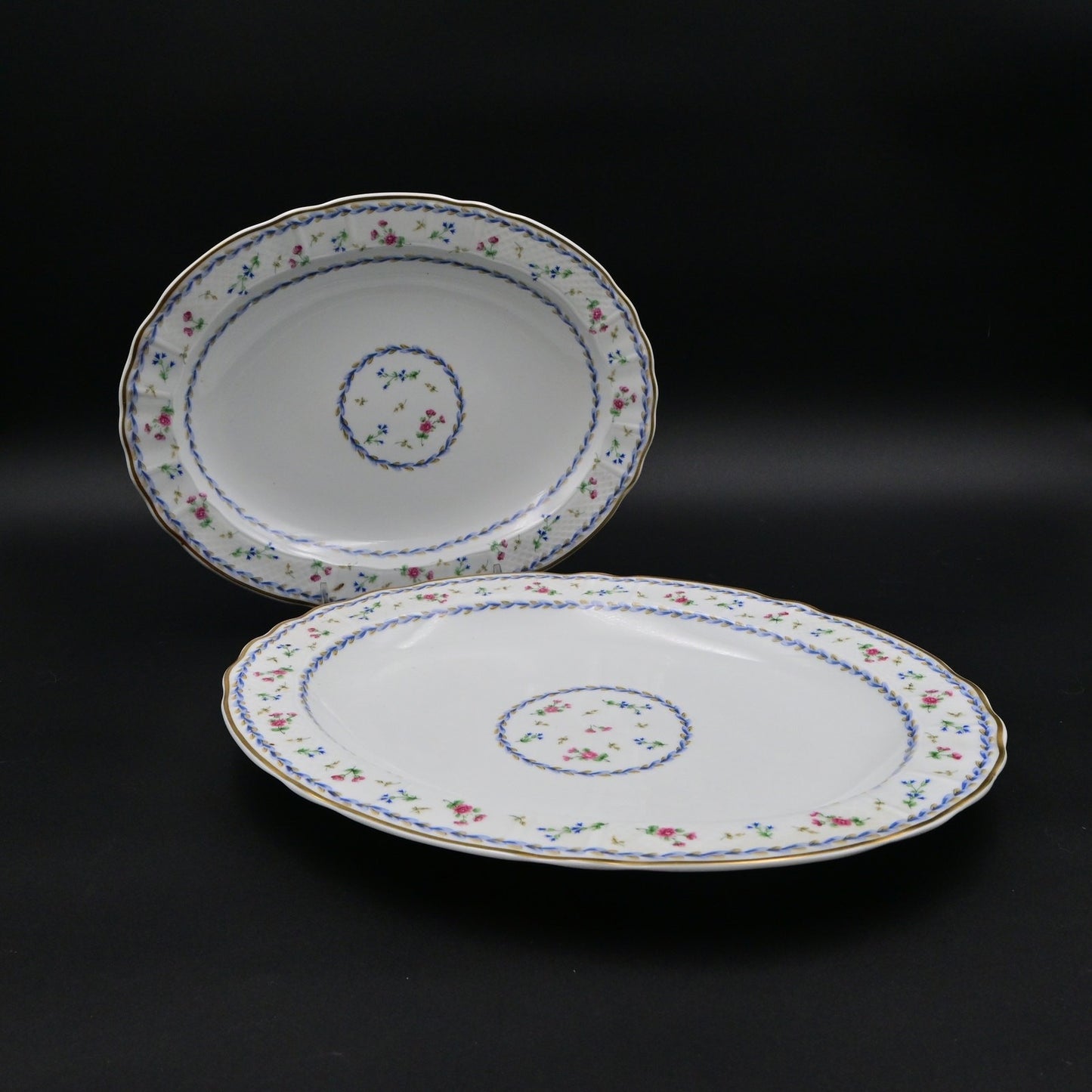 Vintage Bernardaud Limoges Artois Bleu Serving Plate Blue Bundle Of 2