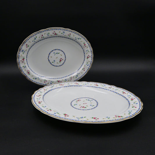Vintage Bernardaud Limoges Artois Bleu Serving Plate Blue Bundle Of 2