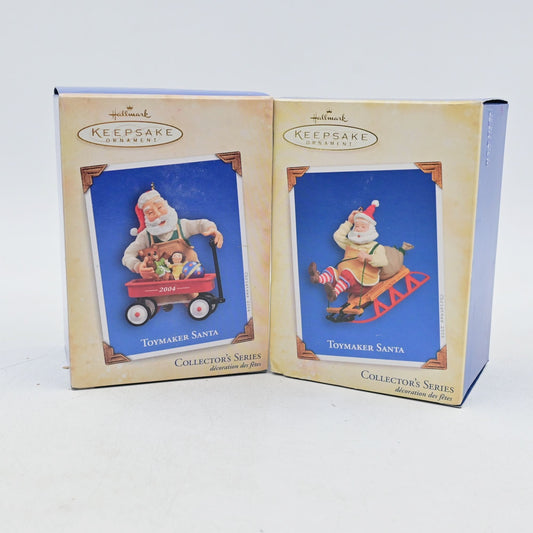 Hallmark Keepsake Toymaker Santa Fifth & Sixth Edition Vintage 2004/2005