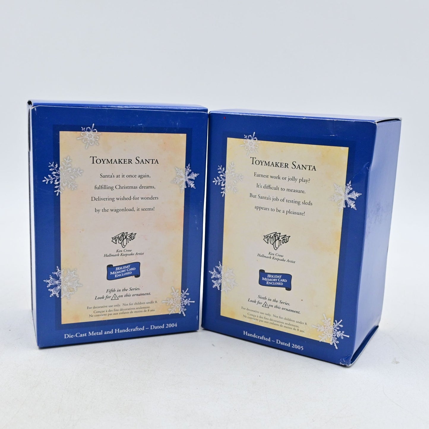 Hallmark Keepsake Toymaker Santa Fifth & Sixth Edition Vintage 2004/2005