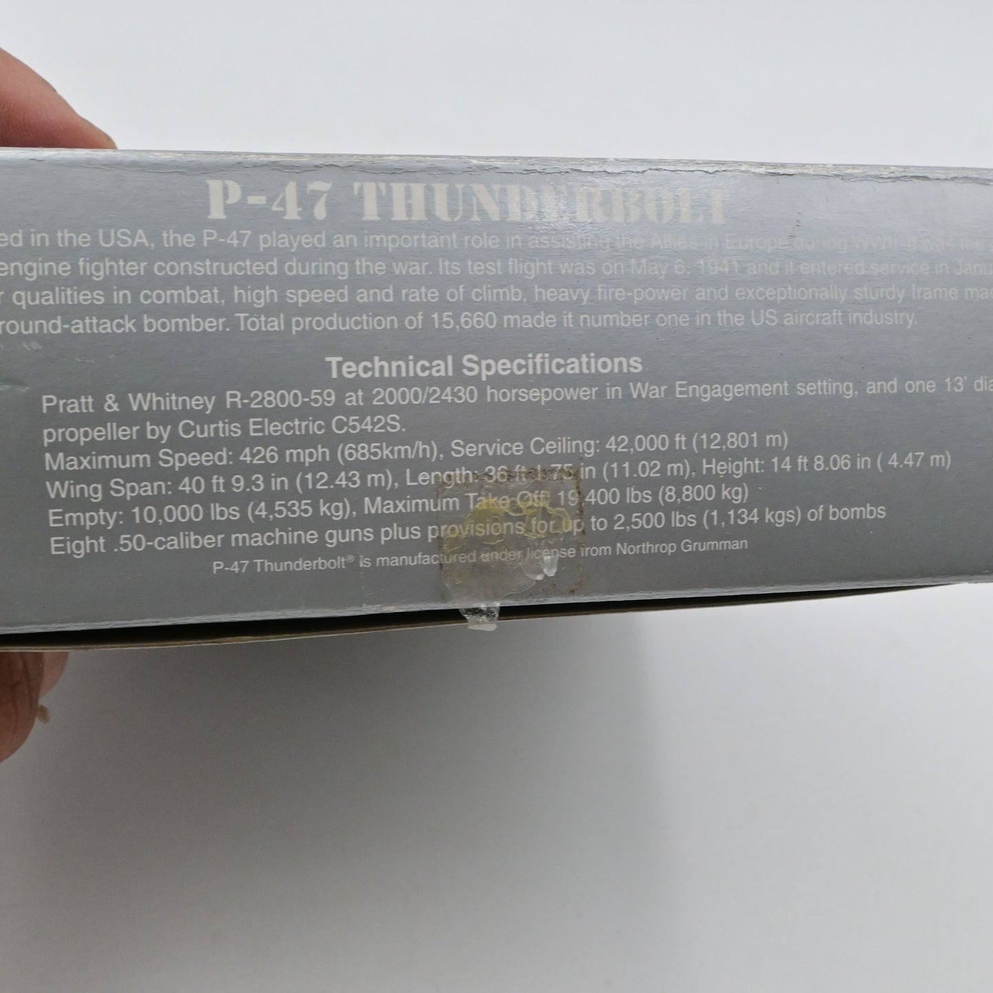 Airworld P-47D Thunderbolt Die Cast Airplane