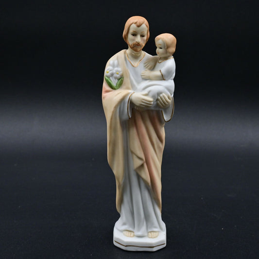 RR Roman St. Joseph Holding Baby Jesus Vintage Figure