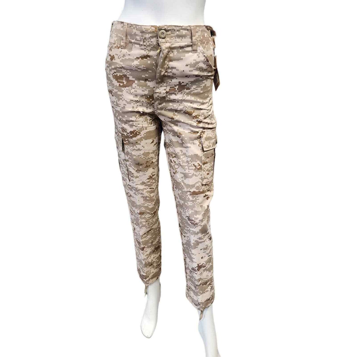 Rothco Cargo Pants Boys Size L JR G.I. BDU Digital Camo Adjustable Waist