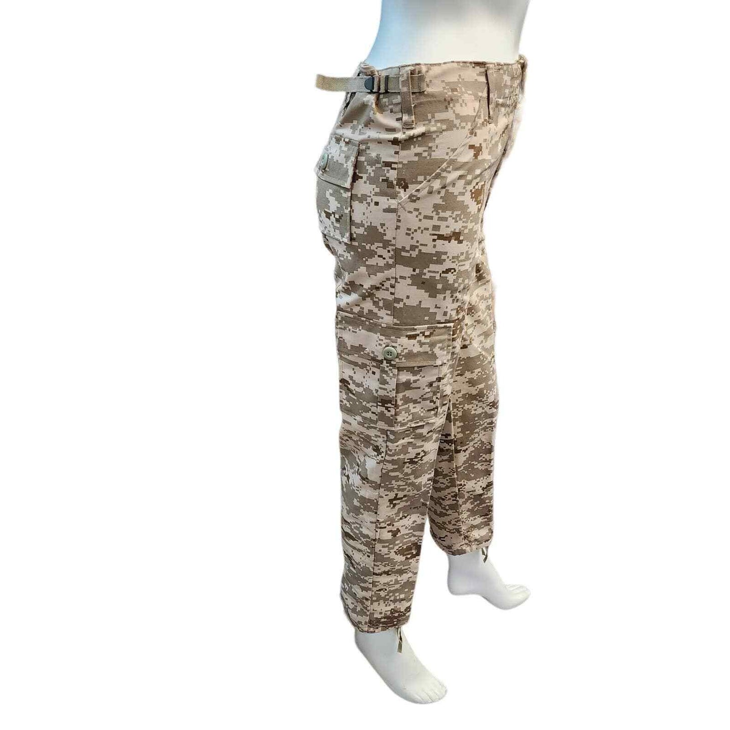 Rothco Cargo Pants Boys Size L JR G.I. BDU Digital Camo Adjustable Waist