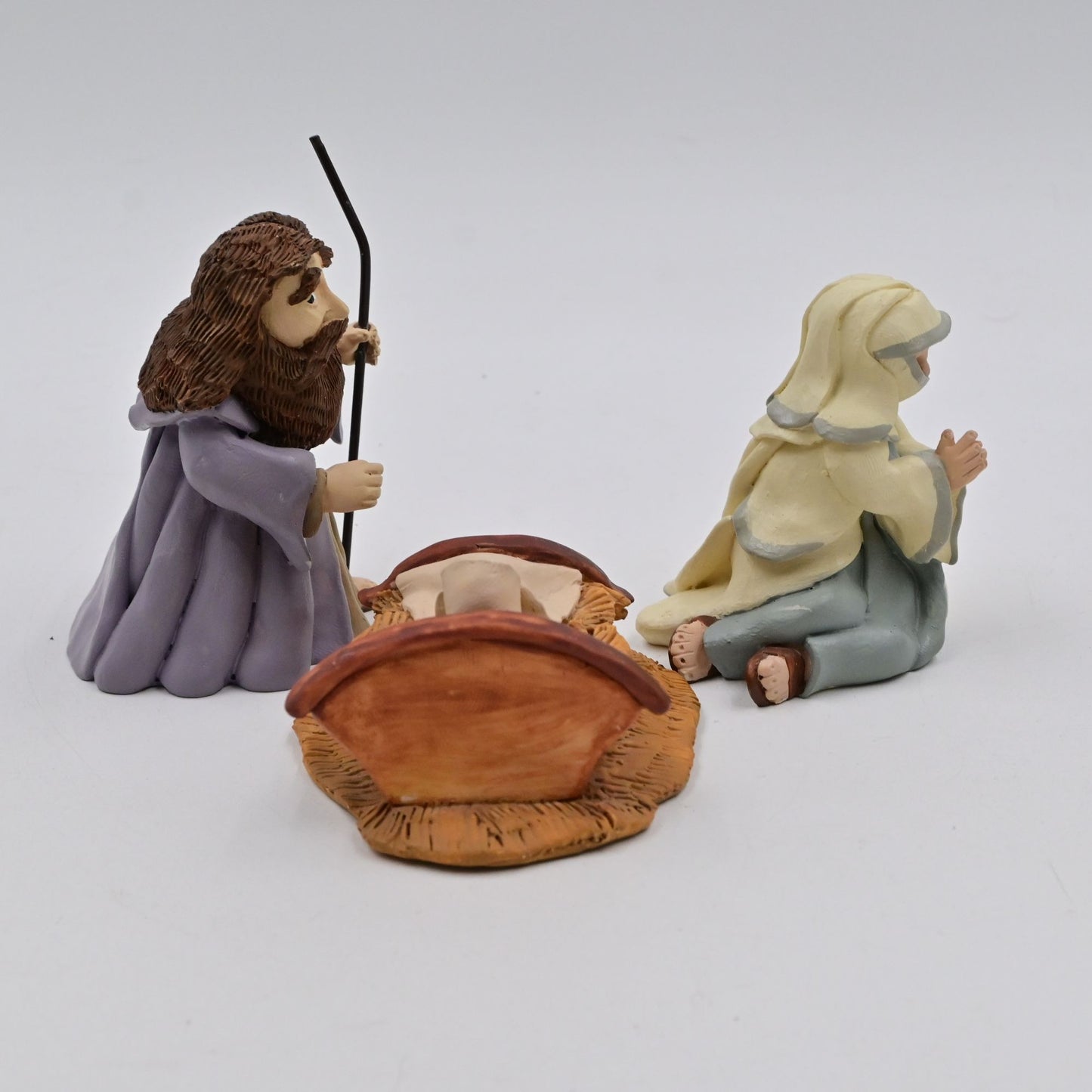 Vintage 1997 The Bethlehem Experience Mary, Joseph, & Jesus Nativity Figures