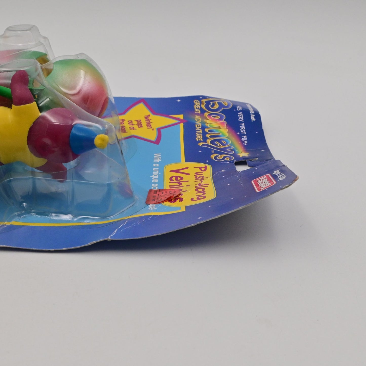 Vintage 1998 Barneys Great Adventure Push-Along Twinken Vehicle Playskool