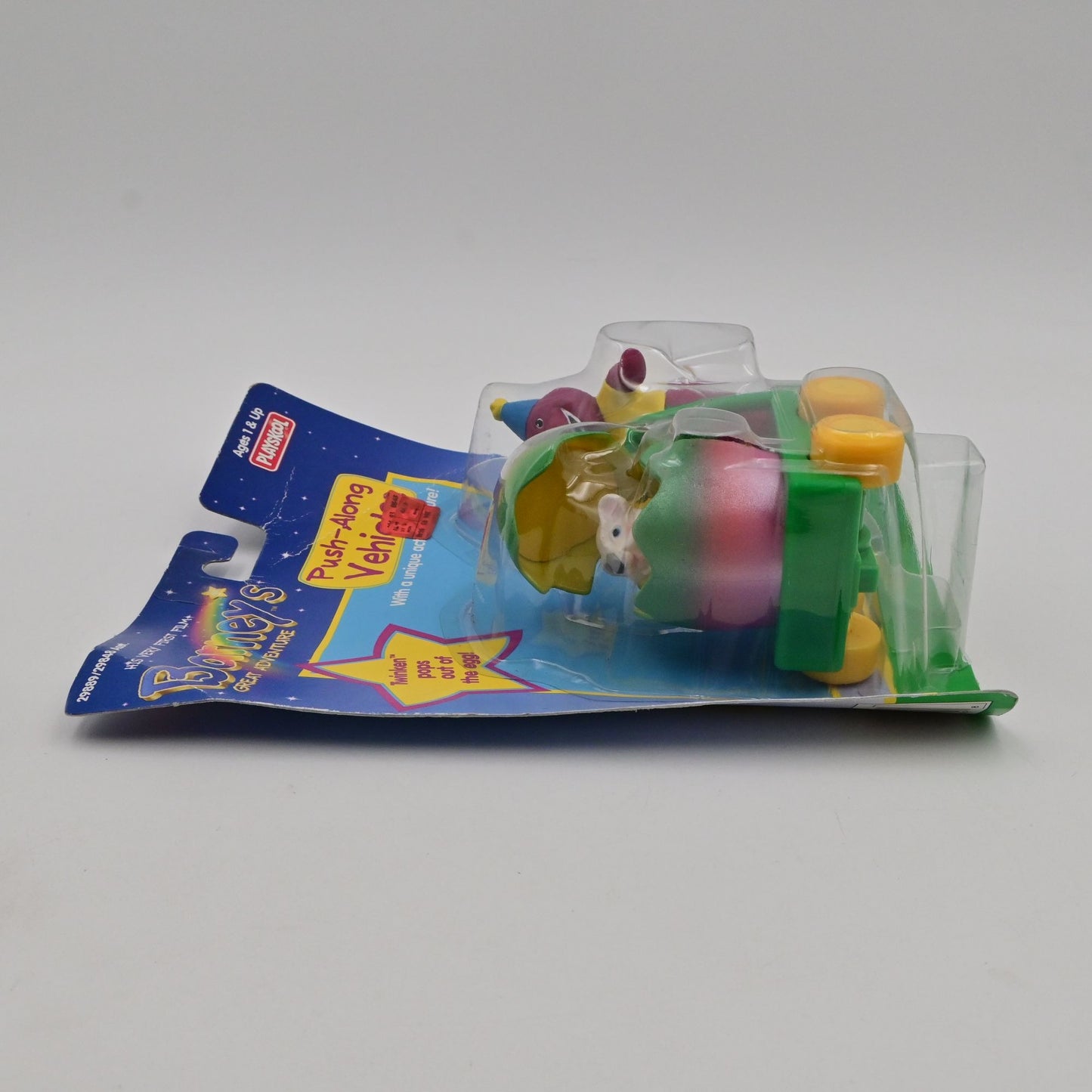 Vintage 1998 Barneys Great Adventure Push-Along Twinken Vehicle Playskool
