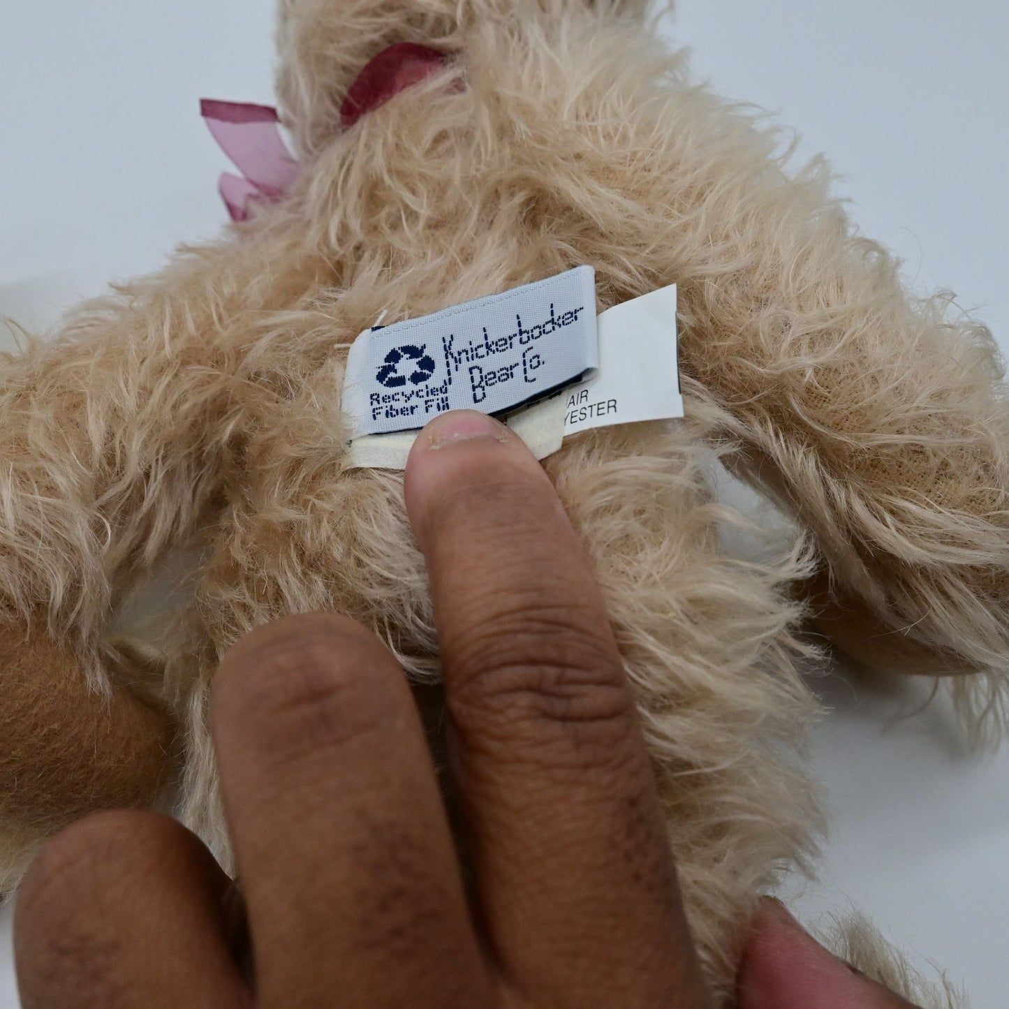 Vintage Knickerbocker Mohair Patchwork Quilting Bear