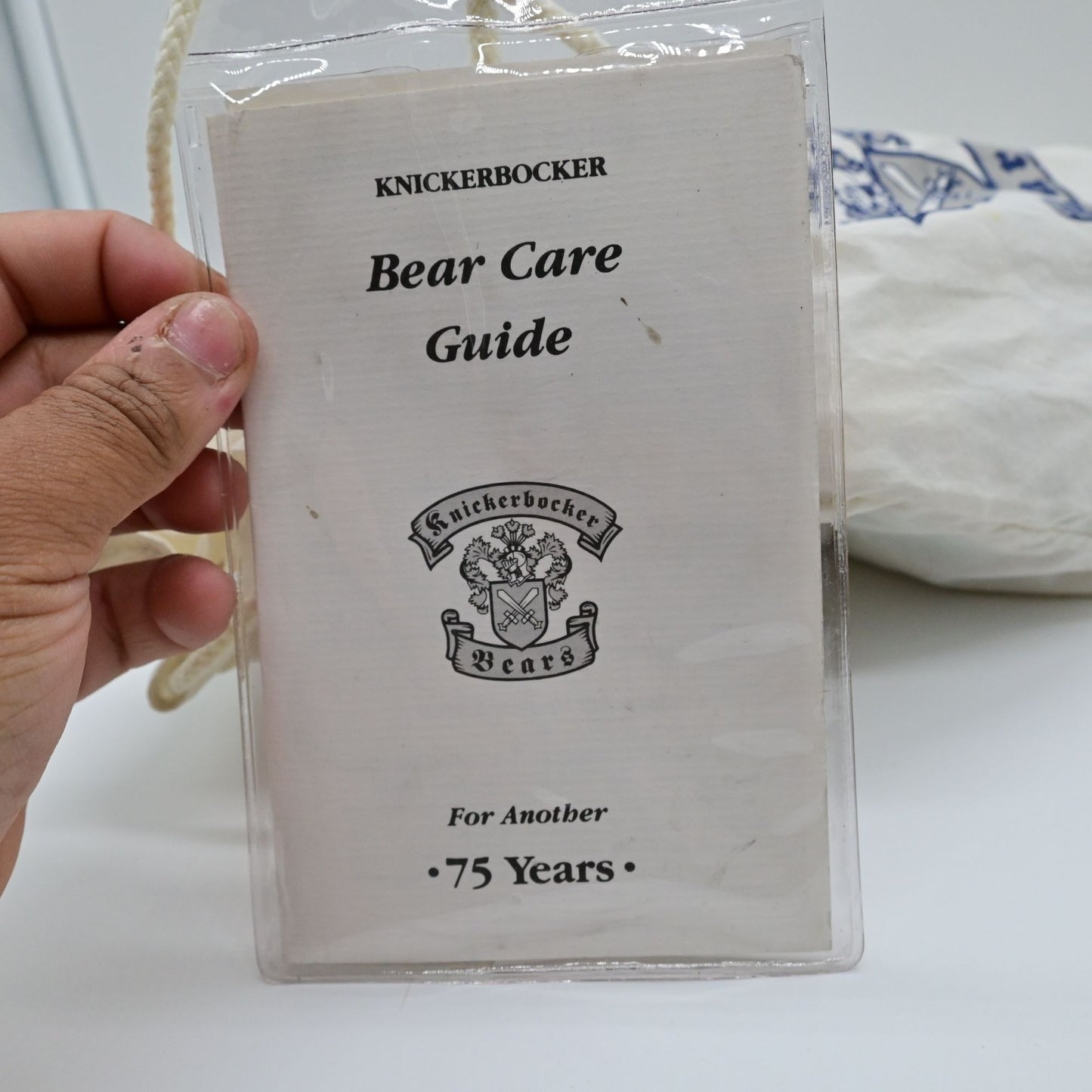 Vintage Knickerbocker Mohair Patchwork Quilting Bear