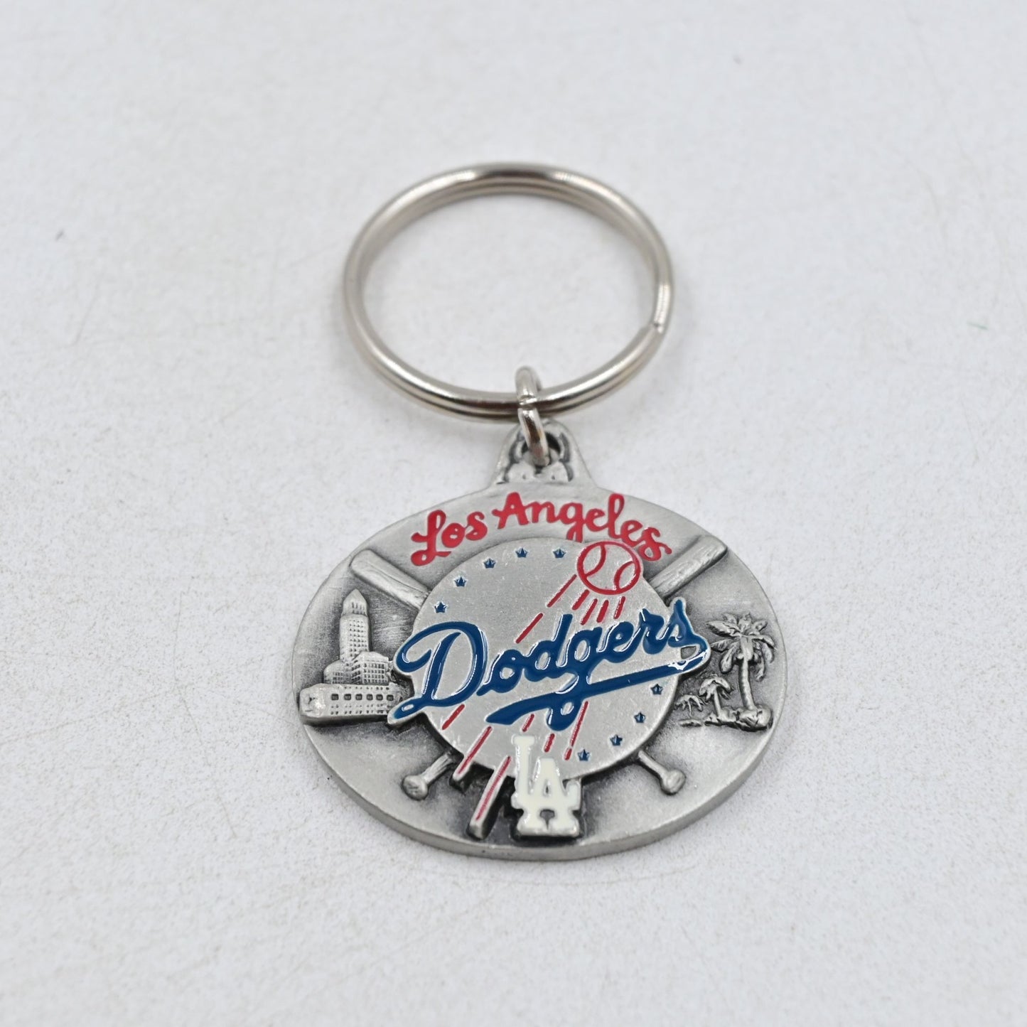 Los Angeles Dodgers MLB Metal Raised Keychain
