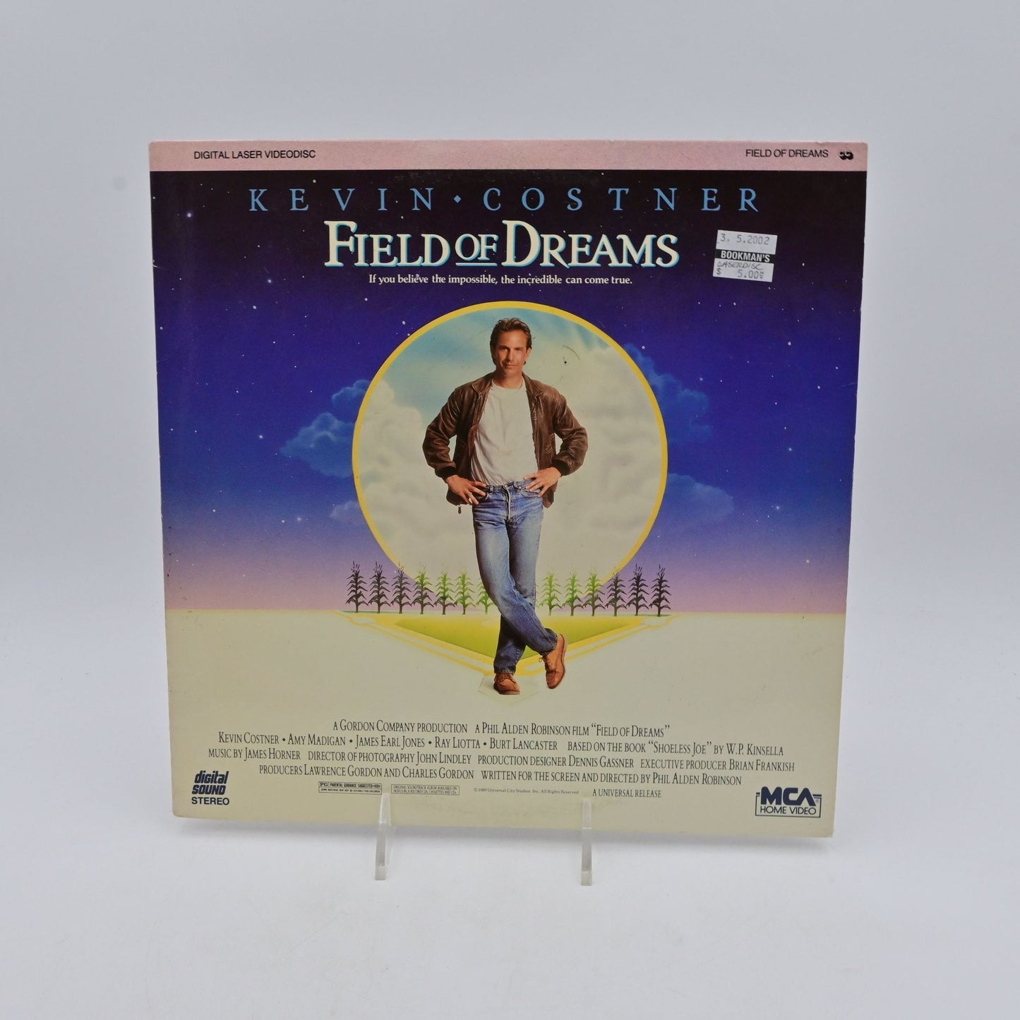 Vintage 1989 Kevin Costner Field Of Dreams Laserdisc